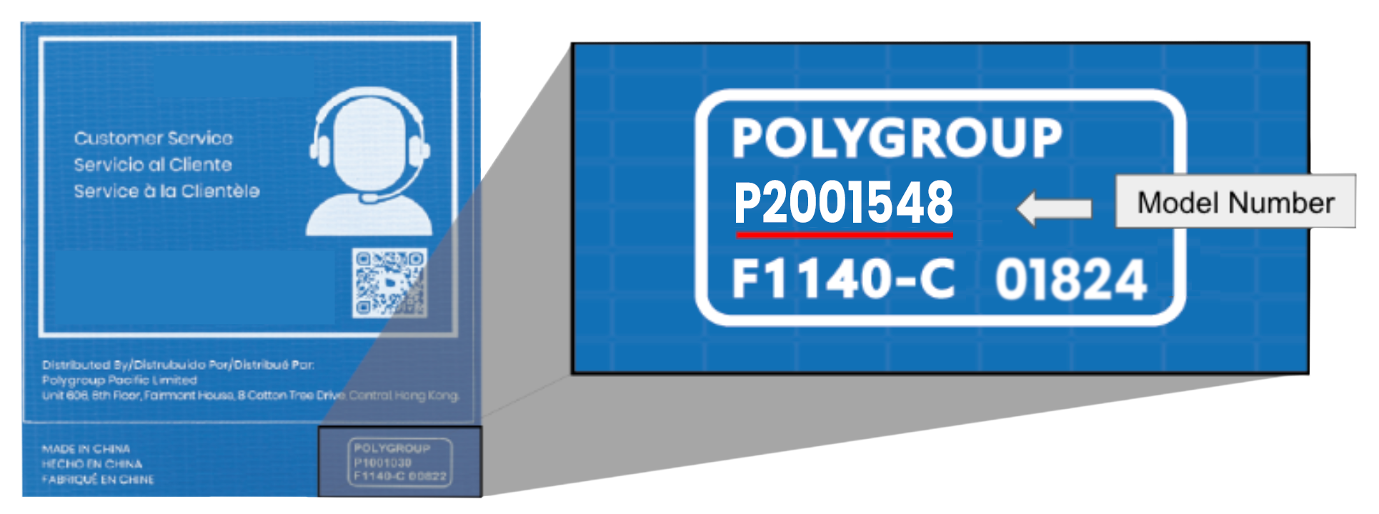 Polygroup Model Number Example
